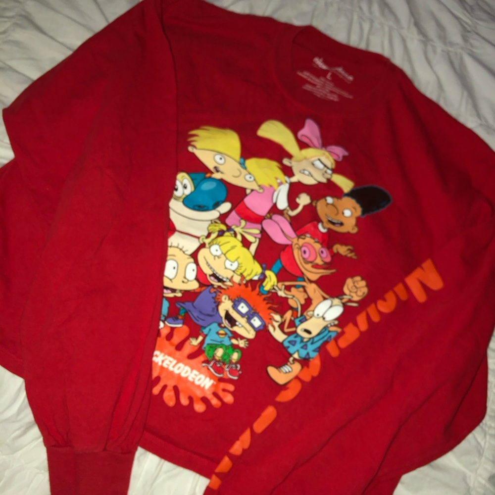 ✨NICKELODEON LONG SLEEVE CROP TOP✨